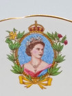 Vintage 1953 Queen Elizabeth Ii Coronation 6 1 4  Plate Gladstone England Mint 