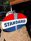 Vintage Large Porcelain Standard Oil Gas Gasoline Sign 60 By 84 Inch 2 Sided