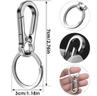 4pcs Metal Carabiner Keychain Clip Key Ring Hook Holder Organizer - New