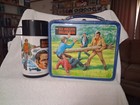 Vintage 1974 Six Million Dollar Man Metal Lunch Box   Thermos