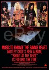 Motley Crue Band Custom 24 X 34 Shout At The Devil Album Promo Poster