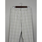 Nike Golf Pants Womens 8 Beige Plaid Dri Fit Outdoors Sports Performance Logo