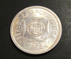 1935 India Portuguese 1 Rupia Silver Coin