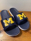 Nike Men   s Benassi Solarsoft Michigan Wolverine Slides 844631-400 Size 11