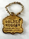 Vintage Golden Nugget Las Vegas Keychain Downtown Gambling Hall C1960