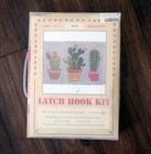 Orchidea Latch Hook Rug Kit 3 Cactus Design 21 5  X 15  Complete Set  New In Pkg