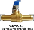 Brass 5 8 Inch Heater Control Valve Car Heater Air Conditioning Ball Valve With