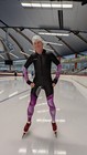 Edge Long Track Speed Skating Suit Skinsuit Rubber Speedsuit Violet