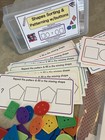 Shapes Sorting And Patterning Learning Set  With Lakeshore Learning Storage Bag