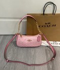 Nwt Coach Cv933 Teri Shoulder Bag In Signature Canvas Pink Outlet Free Shipping