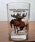 Glass Houston Livestock Show And Rodeo 1983 Mcdonald s Bull Riding Steer Wrestle