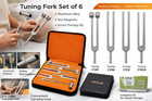 Premium Tuning Fork Set Of 7  c128  C256  C512  C1024  C2048   Reflex Hammer pen