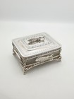 Antique Edwardian Silver Plate Sardine Dish By Walker And Hall     Circa 1905