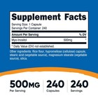 Nutricost Inositol Capsules 500mg  240 Capsules - Non-gmo   Gluten Free