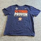 Nike T-shirt Mens Xl Navy Blue Houston Astros 2017 World Series Champions
