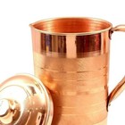 100  Pure Copper Set Of Water Jug Pitcher Tumbler Glass Water Bottle Ayurveda