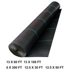 Vevor Driveway Fabric Stabilization Geotextile Fabric 5 Sizes Underlayment Black