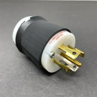 Hubbell Hbl2821 Locking Plug  30 Amp  3 Phase  277 480v  L22-30p  Black white