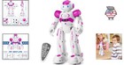 Rechargeable Programmable Robot Toy With Led Eyes - Ideal Birthday Gift For Kids