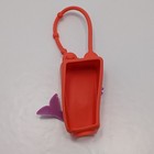 Coral Mermaid Hand Sanitizer Holder Silicone Fits 1oz Bottles Keychain Accessory