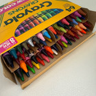 1990 Crayola Crayons 64 Count 8 New Colors Built In Sharpener Open Box Unused