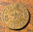 Lot Of 4 Alabama Luxury   Sales Tax Tokens  - Metal