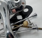 Vintage Chrome Bathroom Sink Faucet Wood Handles Tub Faucet Parts Repair