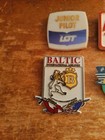 5 Assorted Plastic Airline Badges From All Over