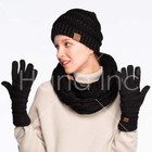 C c Exclusive Women Confetti Knit Winter Warm Smart Touch Screen Soft Gloves