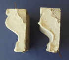 Pair s  Of Architectural Salvage 3-5 8  Wooden Corbels  Trim Or Brackets