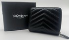 Saint Laurent Compact Wallet Ysl Gold Logo