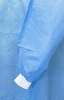 Isolation Gown Sms Knit Cuff Disposable Medical dental 30gsm  Blue  100 Pcs 