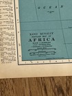 Antique 1937 Rand Mcnally Map Of Africa 11x14 Inches