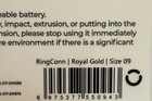 New Ringconn Gen 2 Ultra-thin Smart Ring Size 9 Royal Gold Health Tracking