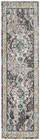 Safavieh Monaco Collection Runner Rug - 2 2  X 20   Grey   Light Blue  Non-shedd