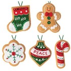 Gingerbread Santa Bucilla Felt Christmas Ornament Kit 89301e New Unopened