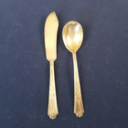 Vtg Butter Knife And Sugar Spoon Set 1847 Rogers Bros Ancestral