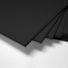  2-pack  Black Corrugated Sign Blank Sheets - 4mm Thick - 12 x8  - Horizontal