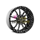 19 x78  Hydrographic Film Hydro Dipping Dip Water Transfer Black White Skull  20