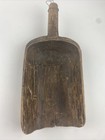 Large Vintage Antique Hand Carved Wooden Grain Feed Scoop 15  Primitive Decor