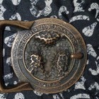 The Elite Child 76 Bronze Ram Belt Buckle Vintage Interchangeable 1 5in Antique