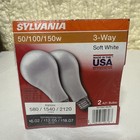 Sylvania 3 Way 50 100 150 Soft White Light Bulbs Lot Of 4 2 Pack 