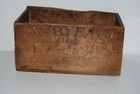 Antique Advertising Duryeas Satin Gloss Starch Wood Ship Box 11 x6 