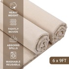 Macarrie 6 Pcs Canvas Drop Cloth For Painting  6 X 9 Ft 6 6 X 9 Ft  White
