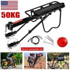 Rear Bike Rack Cargo Rack Alloy Luggage Carrier Bicycle 110 Lbs Capacity Holder