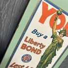 You Buy A Liberty Bond Lest I Perish  Wwi Usa Government Collectors Plaque