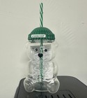 2pcs New Limited Edition 2026 Starbuck Barista Bear Glass Cup Christmas Gift-