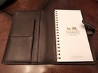 Coach Vintage Signature Leather Agenda Planner   New Gold Address Book Brown 4x7