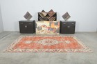 6x9 Turkish Antique Rug Anatolian Hand-knotted Vintage Oushak Large Carpet 606