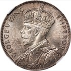 British Mauritius  1934 Half Rupee  1 2 Rupee  Ngc Ms 64  1 000 000 Mintage 